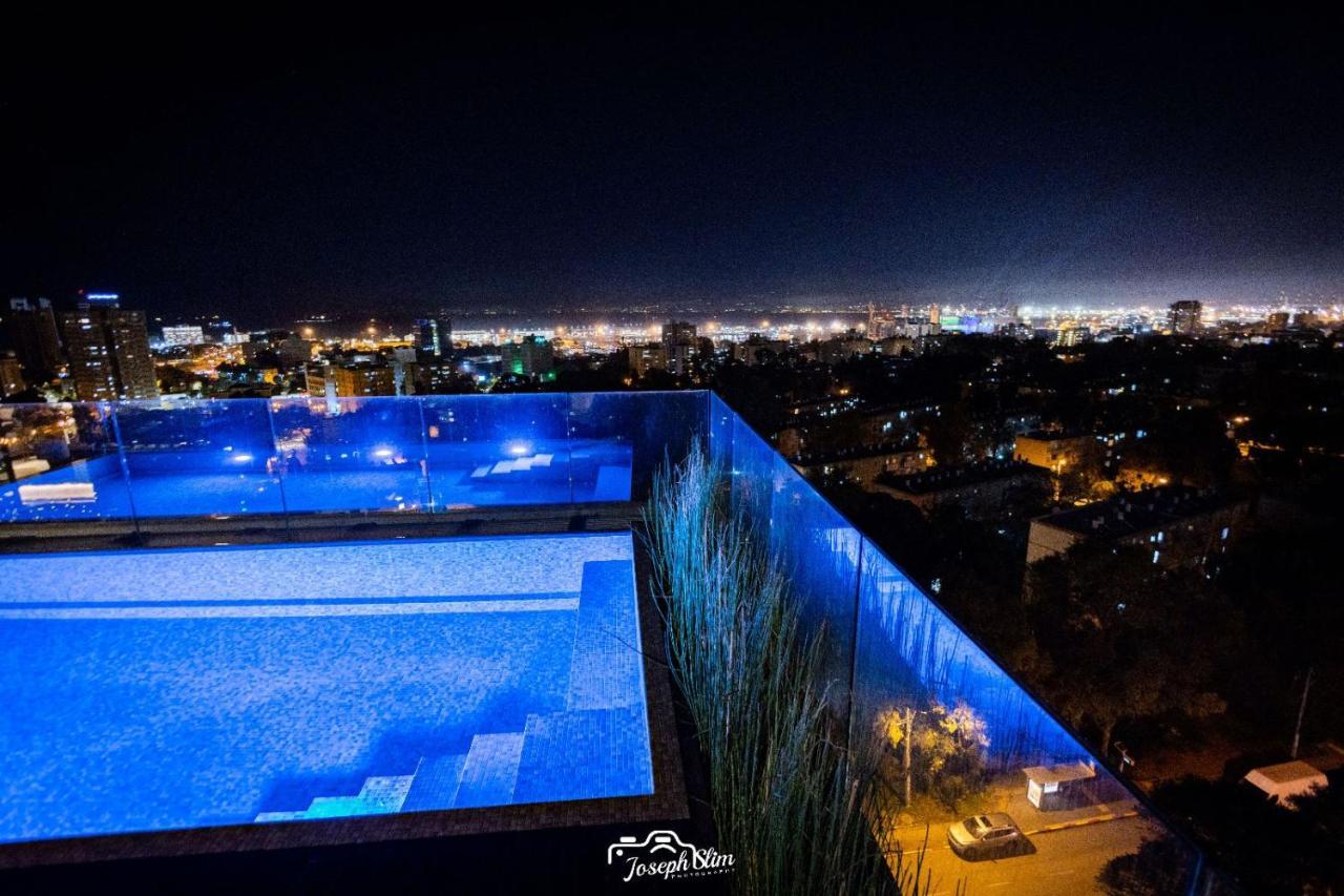 Serene - Infinity Cview Pool - 4 Bedrooms Luxury Penthouse Haifa Eksteriør bilde