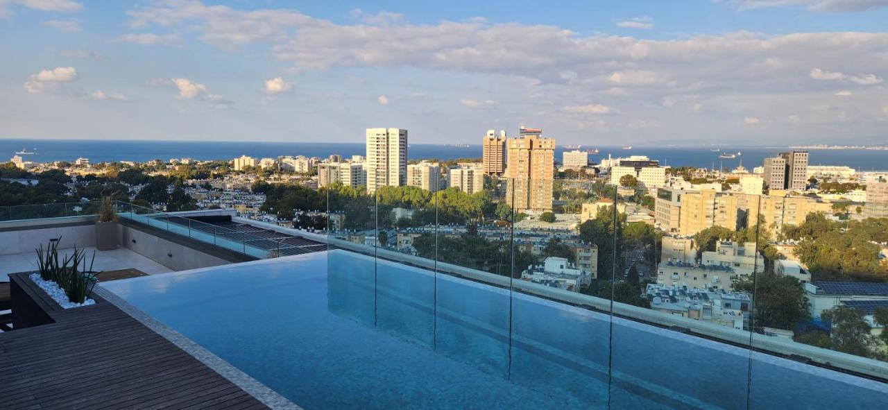 Serene - Infinity Cview Pool - 4 Bedrooms Luxury Penthouse Haifa Eksteriør bilde