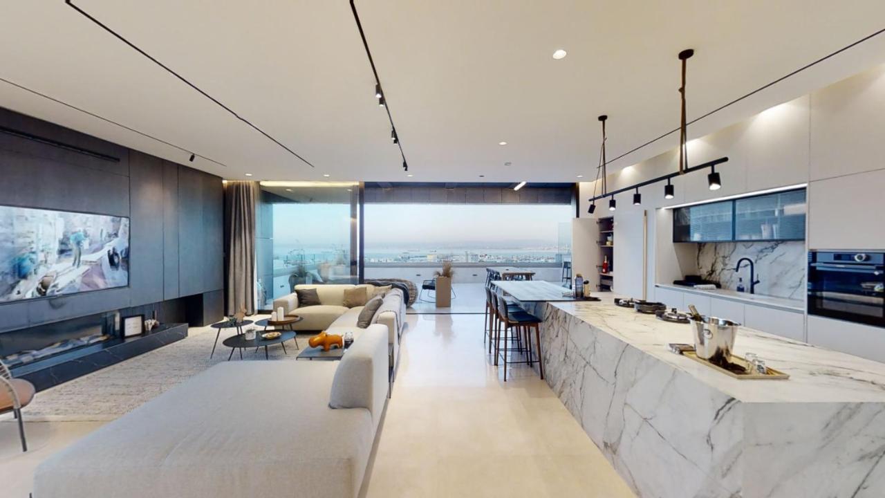 Serene - Infinity Cview Pool - 4 Bedrooms Luxury Penthouse Haifa Eksteriør bilde