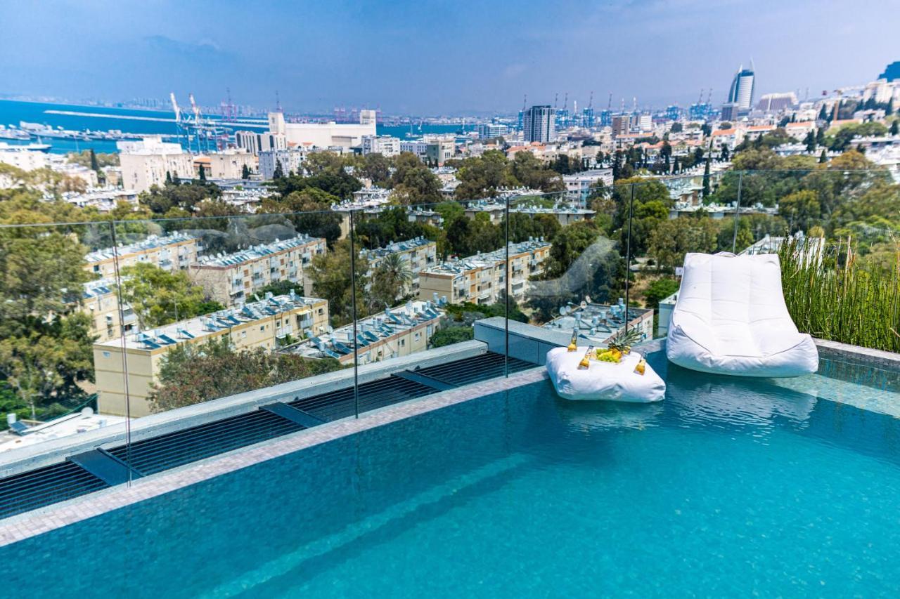 Serene - Infinity Cview Pool - 4 Bedrooms Luxury Penthouse Haifa Eksteriør bilde