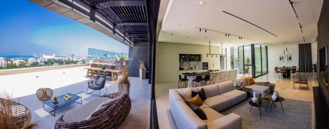 Serene - Infinity Cview Pool - 4 Bedrooms Luxury Penthouse Haifa Eksteriør bilde